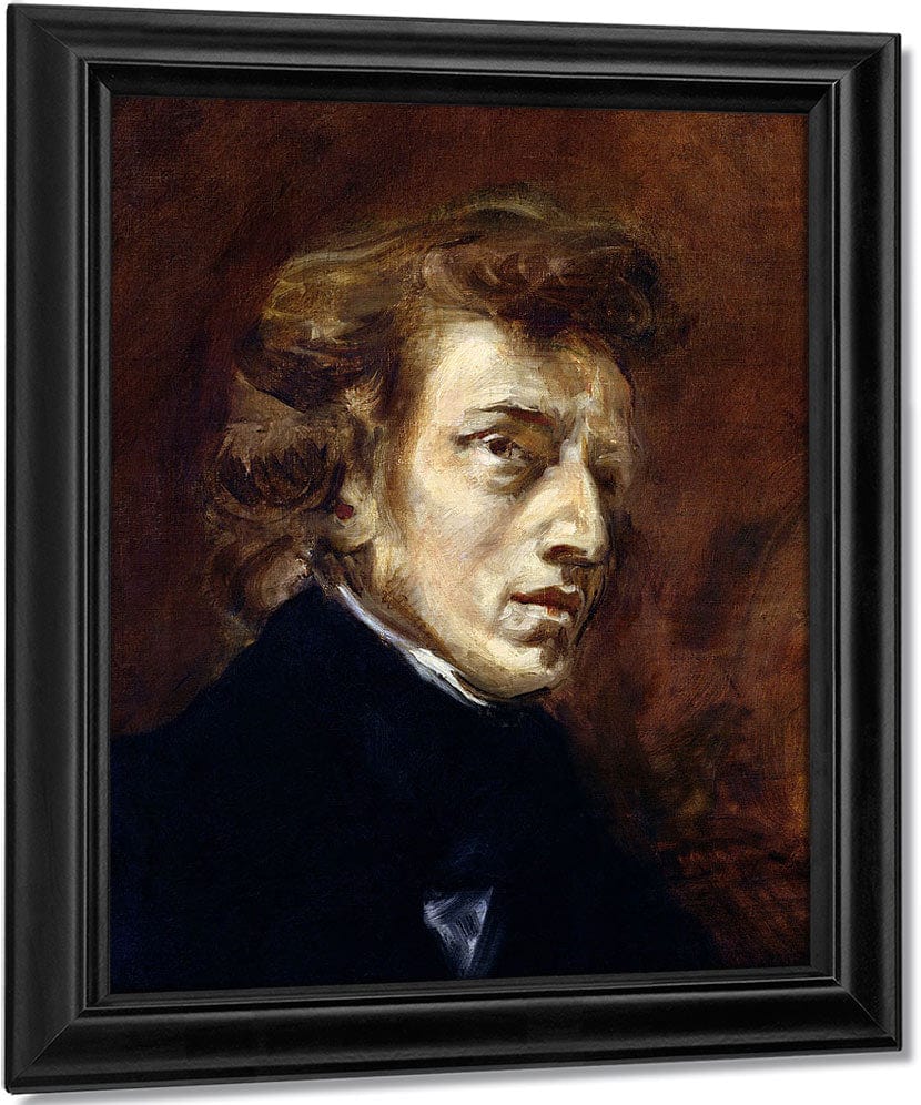 Frederic Chopin (1810 49) By Ferdinand Victor Eugene Delacroix Fine Art Print