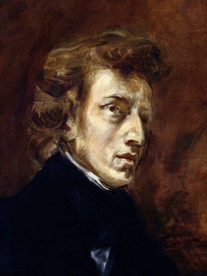 Frederic Chopin (1810 49) By Ferdinand Victor Eugene Delacroix Fine Art Print