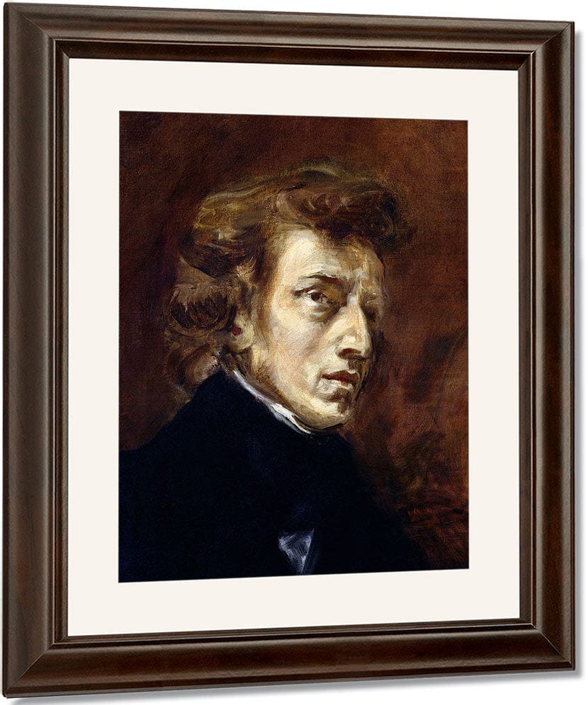 Frederic Chopin (1810 49) By Ferdinand Victor Eugene Delacroix Fine Art Print