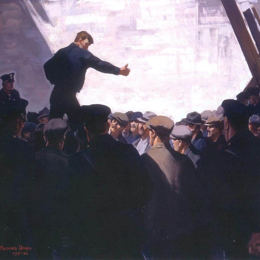 Free Speech By Maynard Dixon Fine Art Print