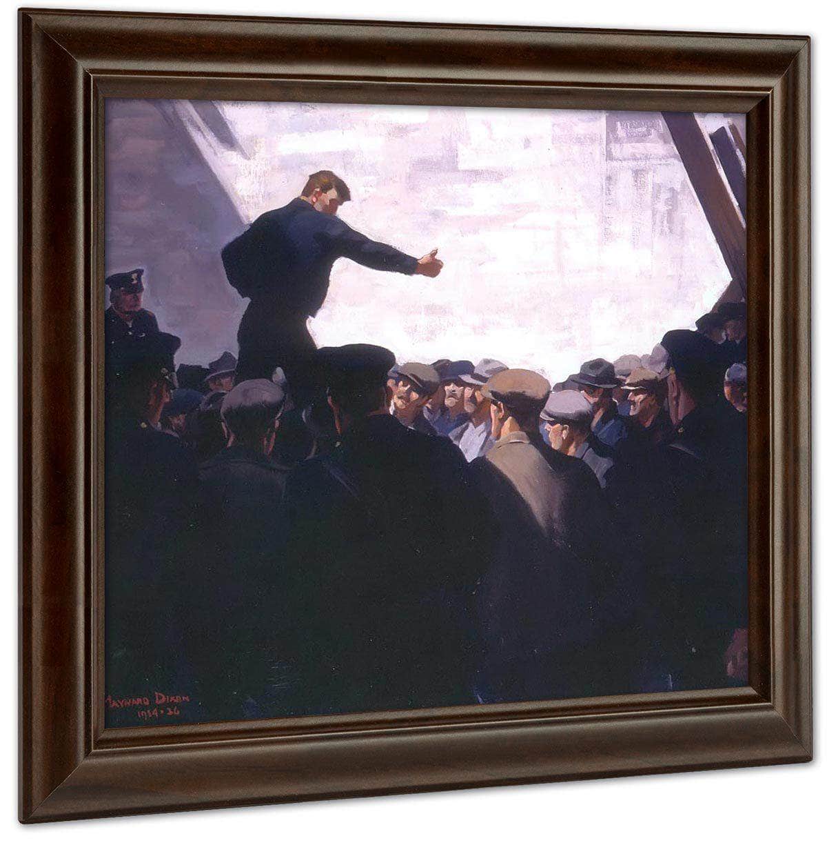 Free Speech By Maynard Dixon Fine Art Print