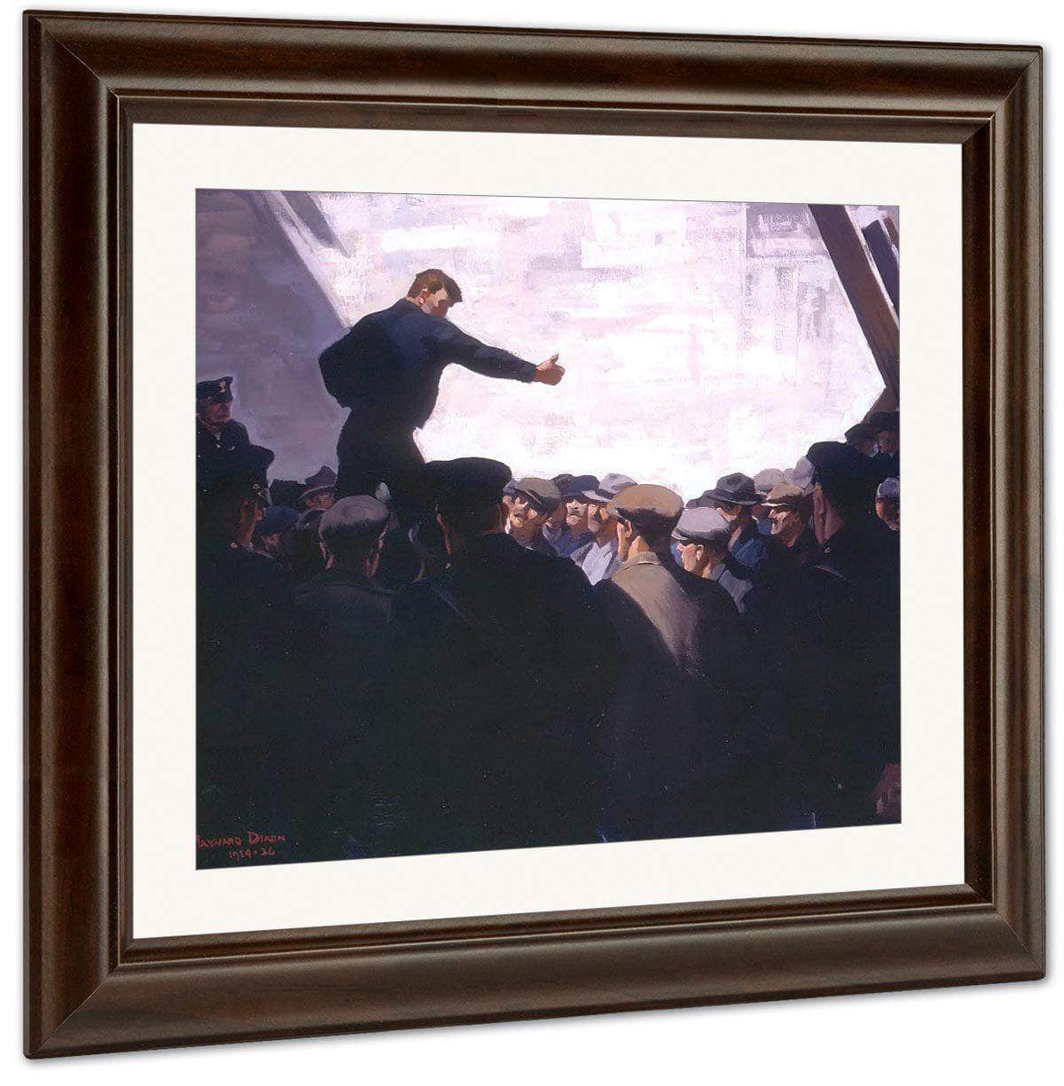 Free Speech By Maynard Dixon Fine Art Print