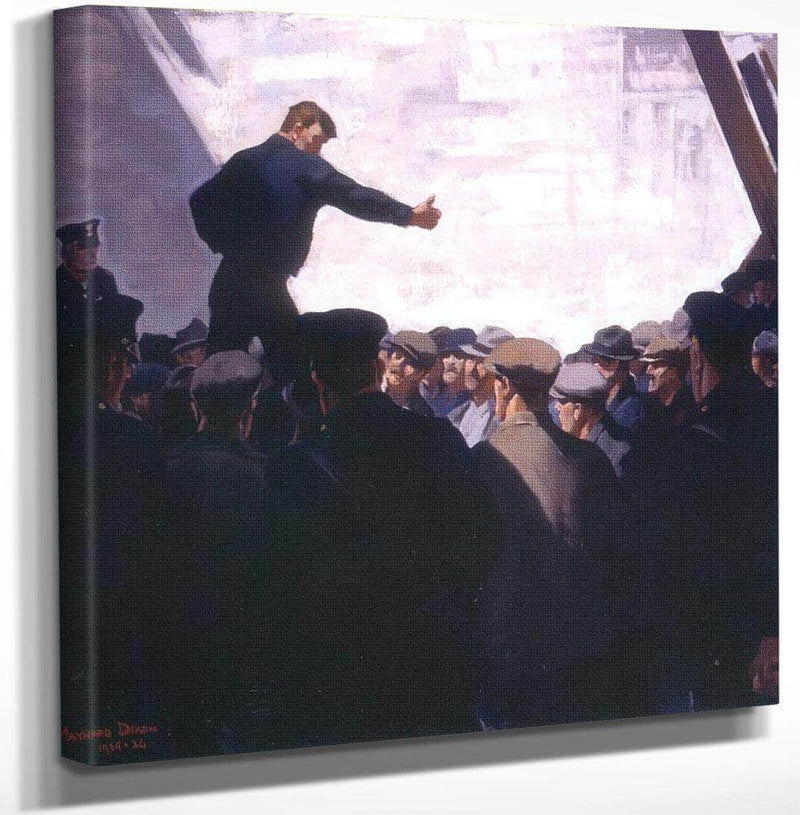 Free Speech By Maynard Dixon Fine Art Print