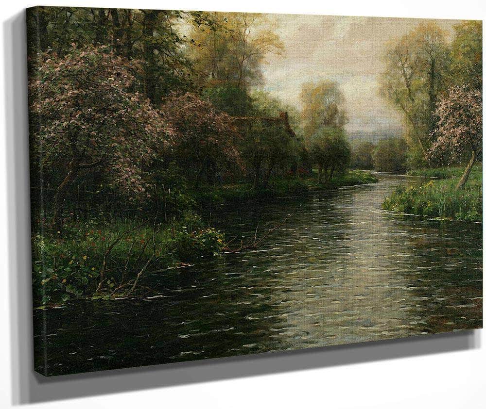French River Landscape By Louis Aston Knight Fine Art Print