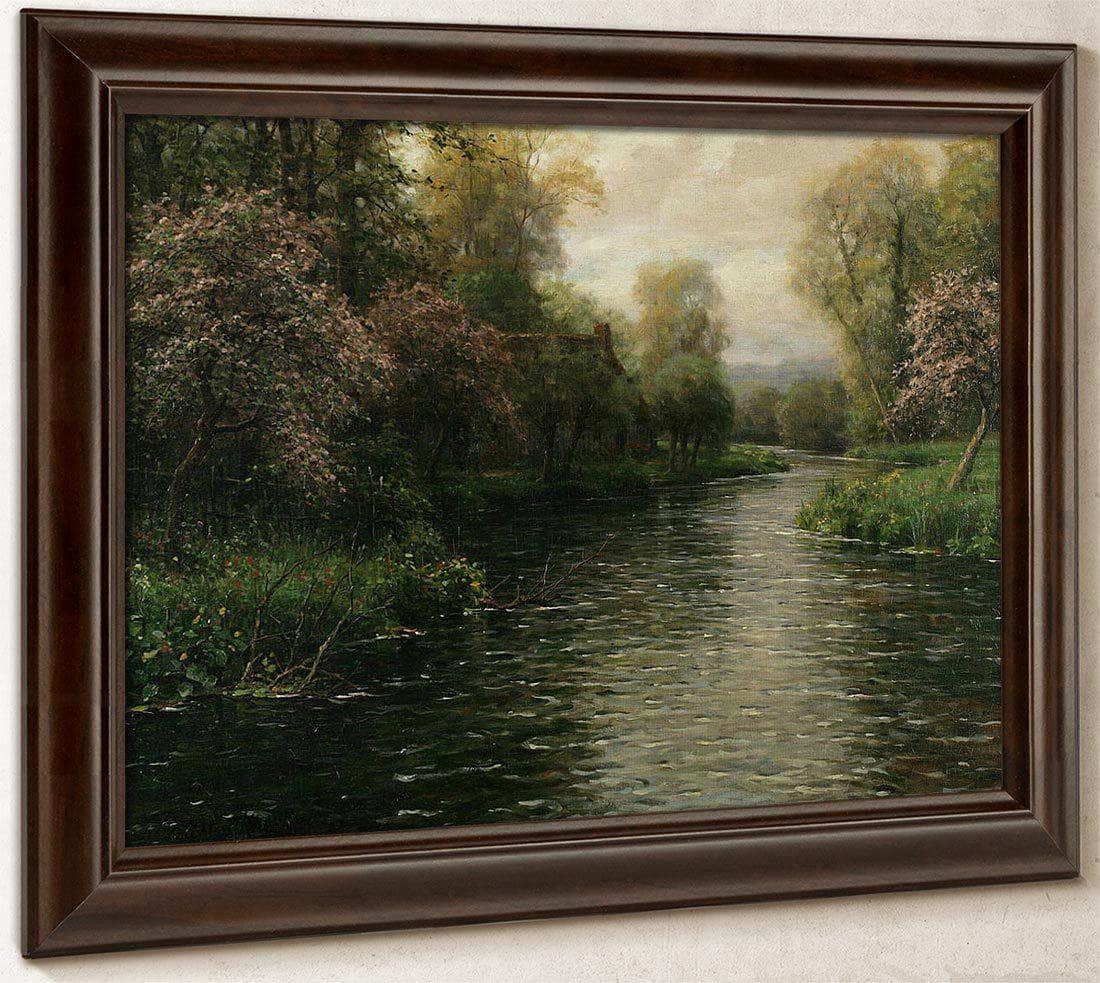 French River Landscape By Louis Aston Knight Fine Art Print