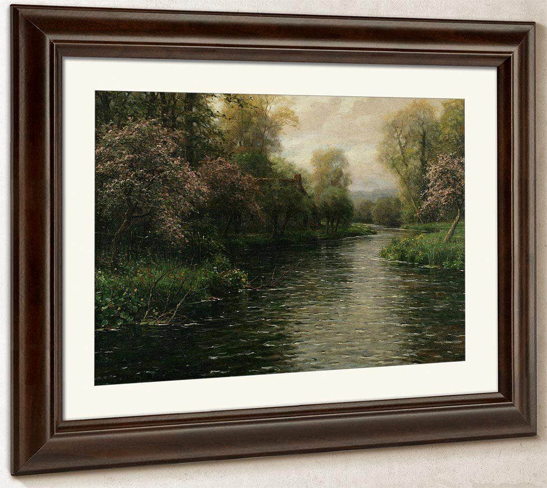 French River Landscape By Louis Aston Knight Fine Art Print