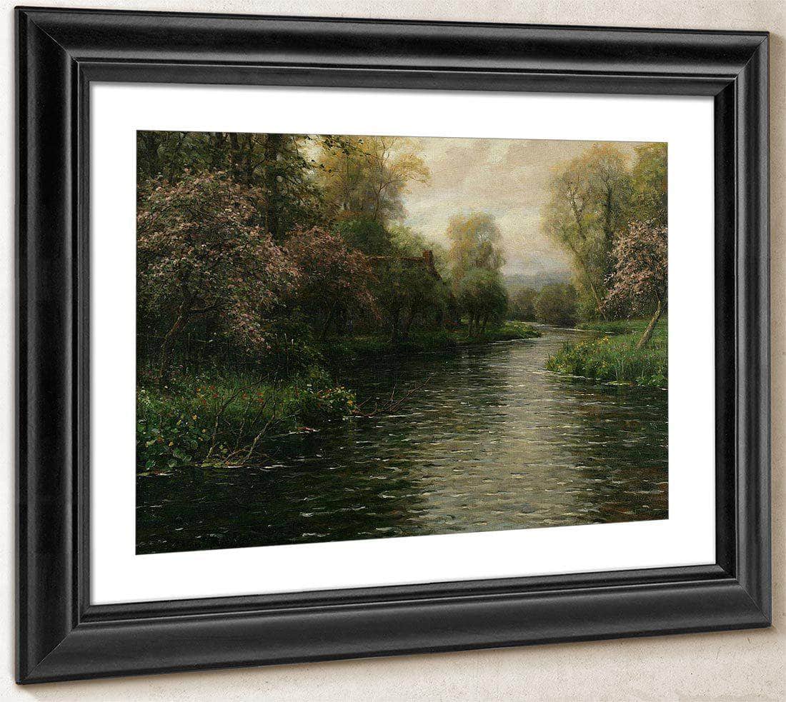 French River Landscape By Louis Aston Knight Fine Art Print