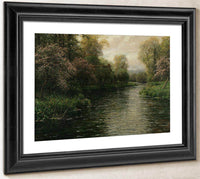 French River Landscape By Louis Aston Knight Fine Art Print