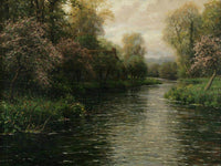 French River Landscape By Louis Aston Knight Fine Art Print
