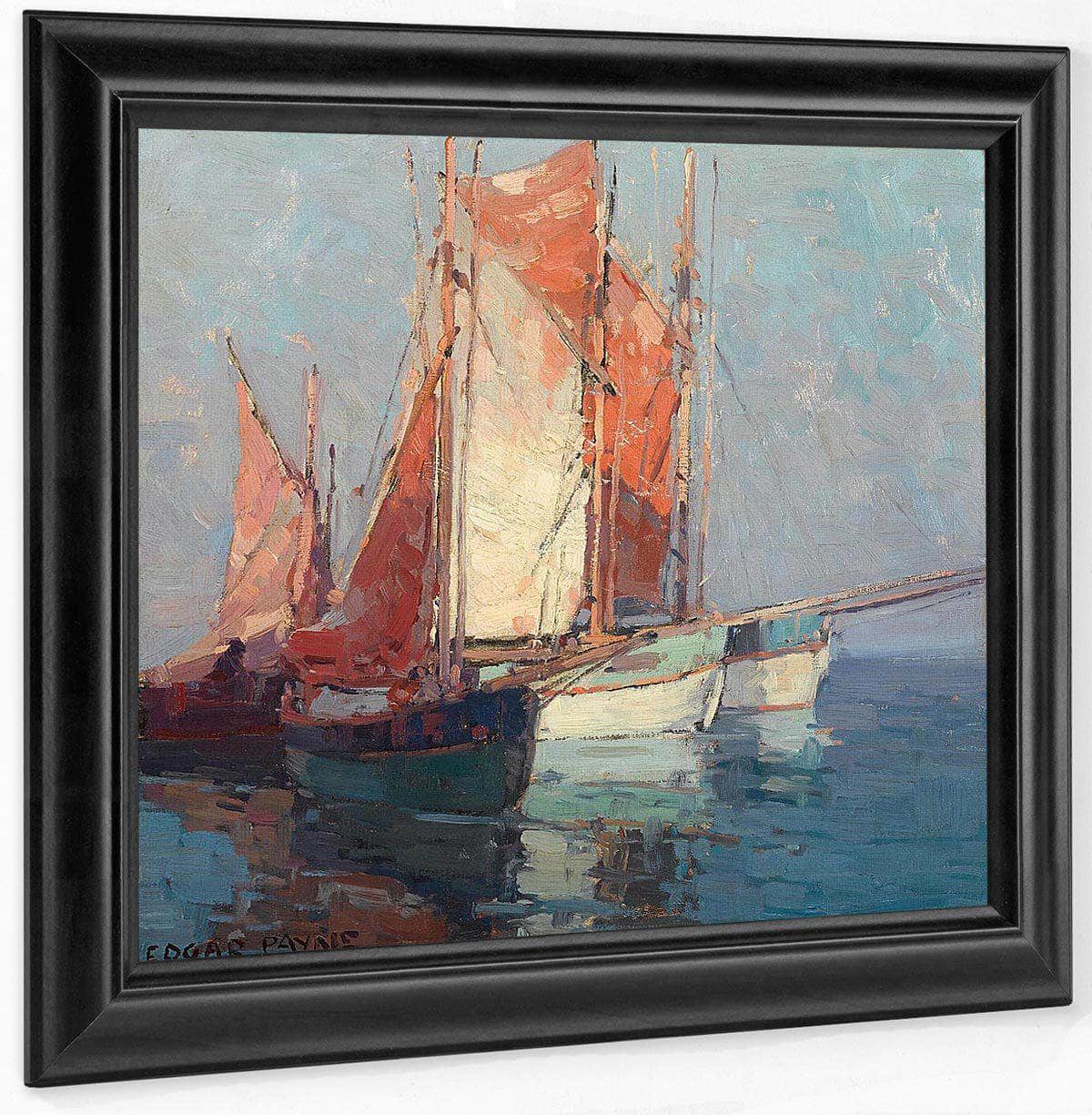 French Sailboats By Edgar Payne Fine Art Print