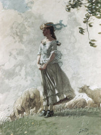 Fresh Air By Winslow Homer Fine Art Print