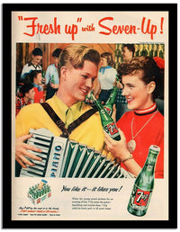 Fresh Up Whit Seven Up  Vintage Poster Fine Art Print