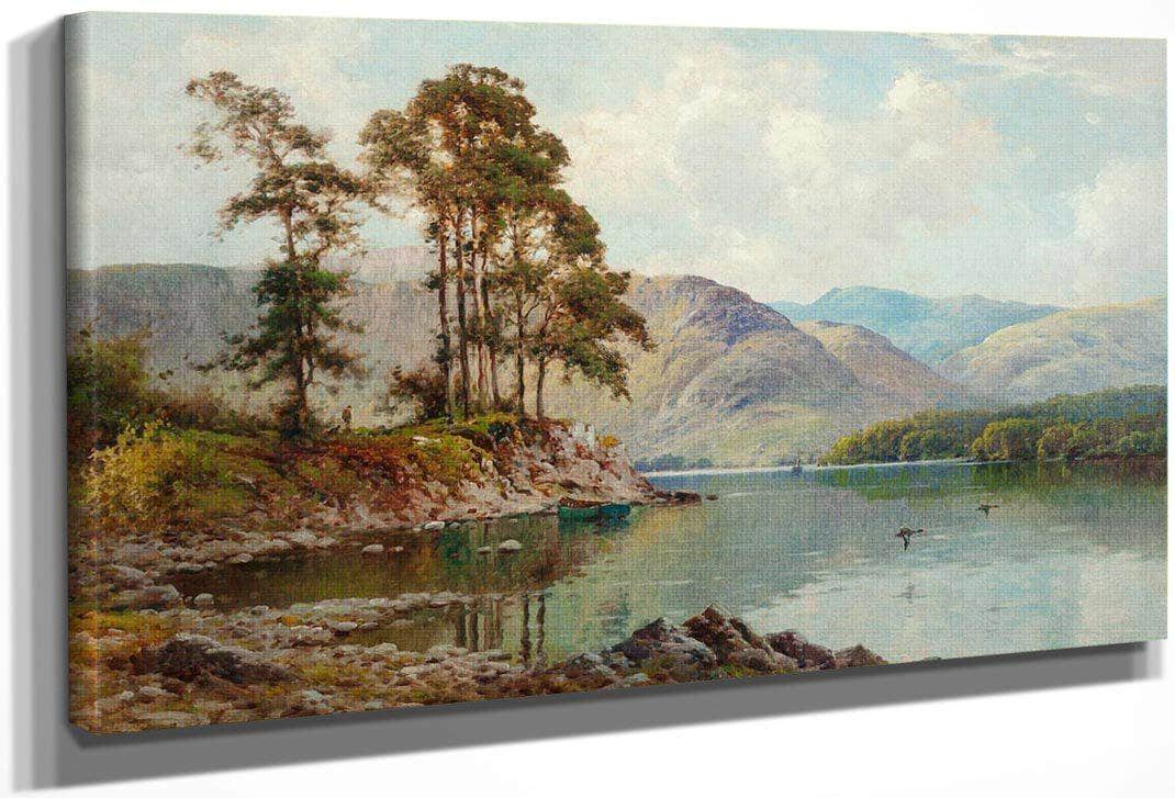 Friars Crag Derwentwater By Alfred De Breanski Fine Art Print