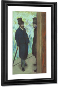 Friends At The Theatre, Ludovic Halevy (1834 1908) And Albert Cave (1832 1910) By Edgar Degas Fine Art Print