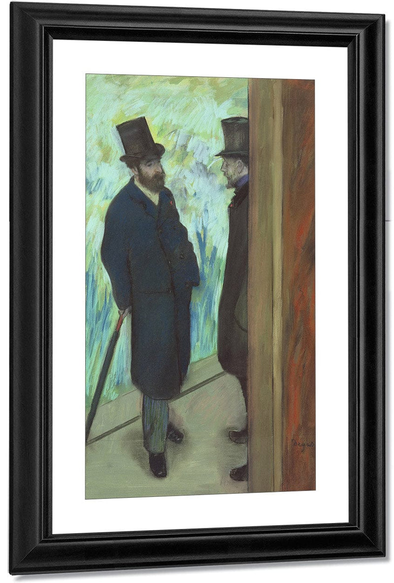 Friends At The Theatre, Ludovic Halevy (1834 1908) And Albert Cave (1832 1910) By Edgar Degas Fine Art Print