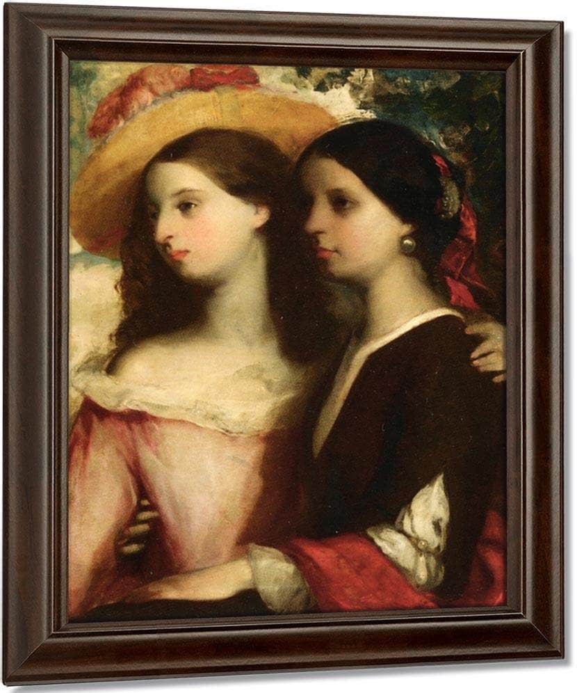 Friends By William Etty Fine Art Print