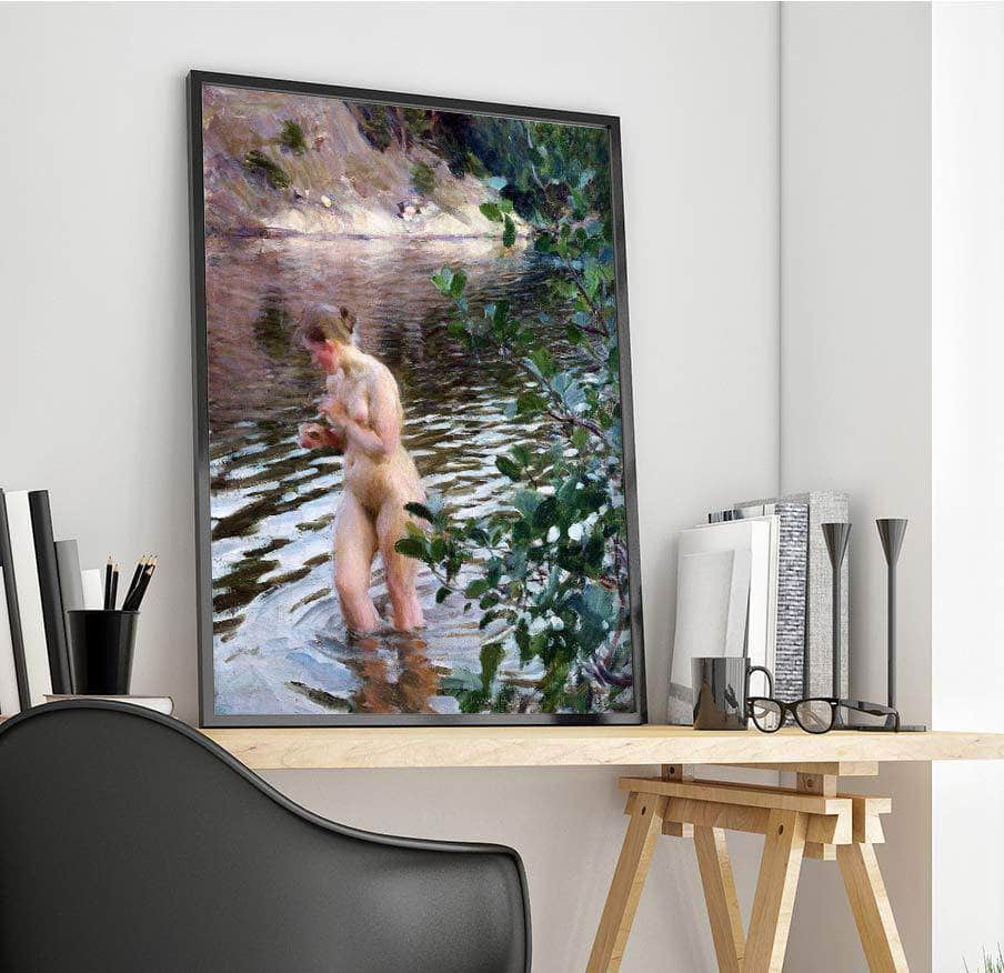 Frileuse Painting Anders Zorn Canvas Art Fine Art Print