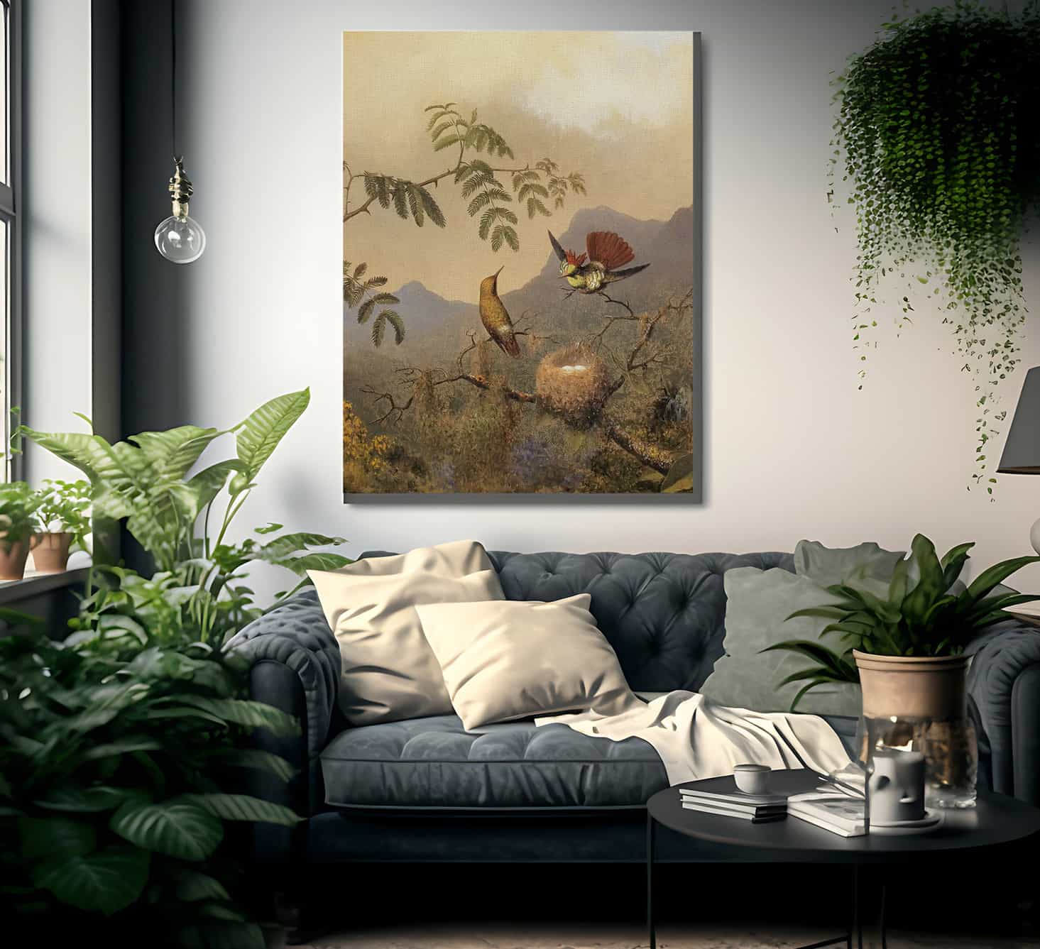 Frilled Coquette By Martin Johnson Heade Fine Art Print
