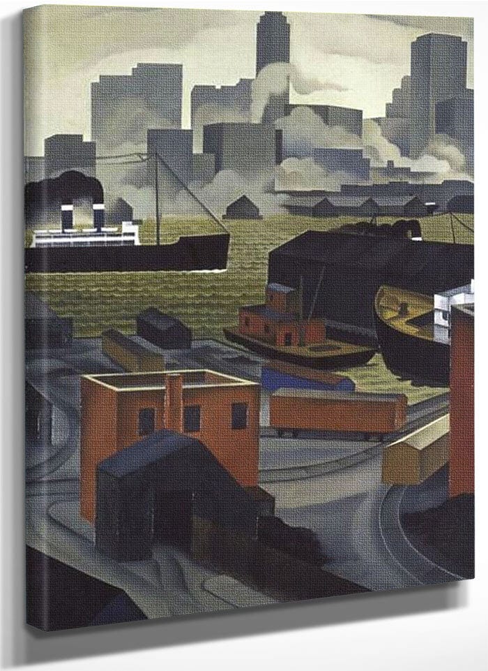 From Brooklyn Heights By George Ault Fine Art Print