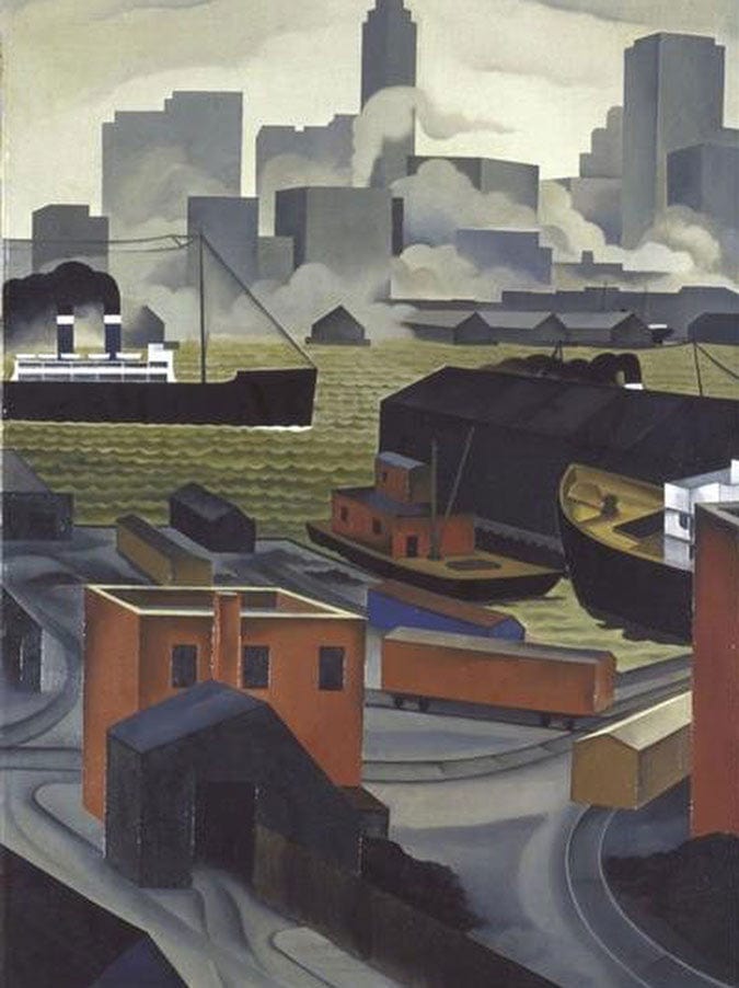 From Brooklyn Heights By George Ault Fine Art Print