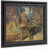 Fronteir Trapper By NC Wyeth Fine Art Print