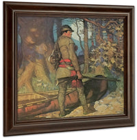 Fronteir Trapper By NC Wyeth Fine Art Print
