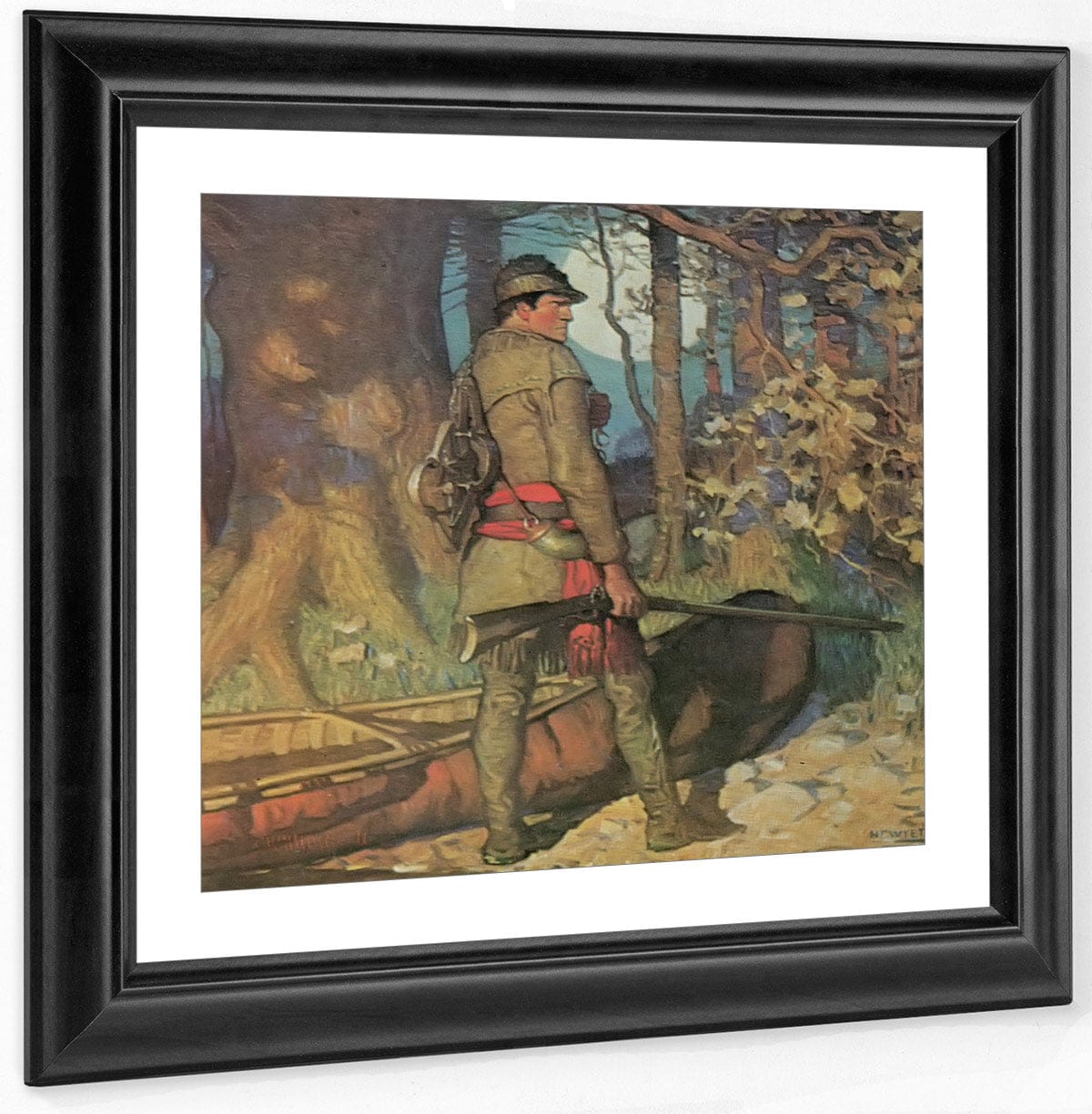 Fronteir Trapper By NC Wyeth Fine Art Print