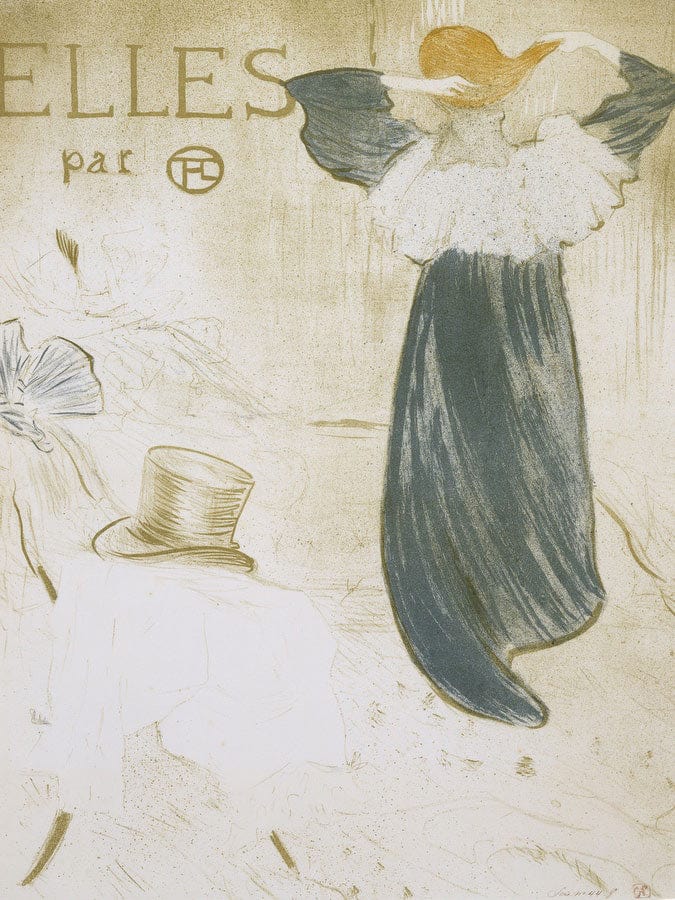Frontispiece From The Series Elles By Henri Marie Raymond De Toulouse Lautrec Monfa Fine Art Print