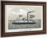 Fulton Ferry Boat Over By George Hayward Fine Art Print