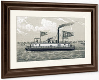 Fulton Ferry Boat Over By George Hayward Fine Art Print