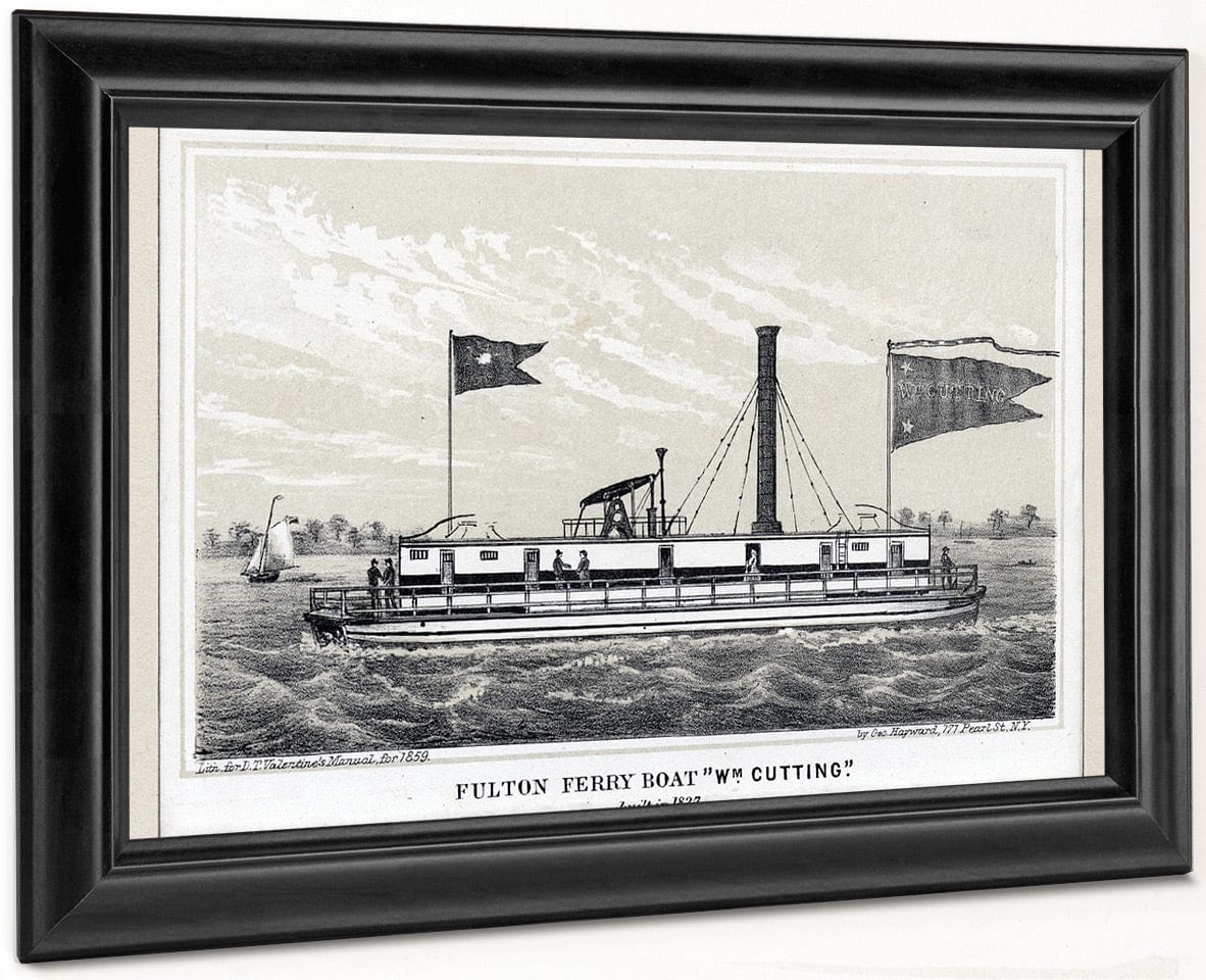 Fulton Ferry Boat  Wm. Cutting By George Hayward Fine Art Print