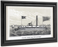 Fulton Ferry Boat  Wm. Cutting By George Hayward Fine Art Print