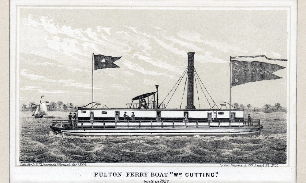 Fulton Ferry Boat  Wm. Cutting By George Hayward Fine Art Print