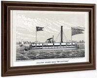 Fulton Ferry Boat  Wm. Cutting By George Hayward Fine Art Print