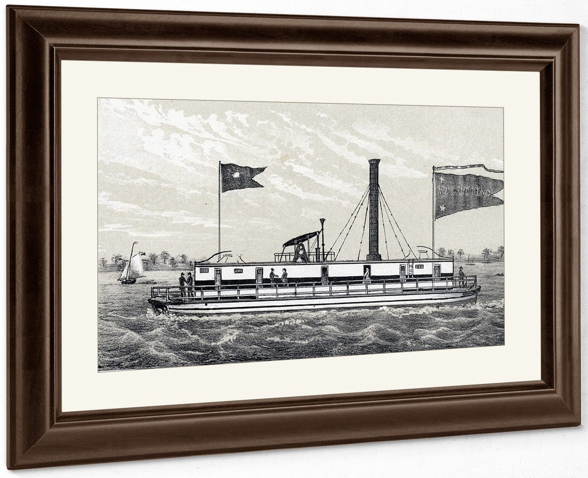 Fulton Ferry Boat  Wm. Cutting By George Hayward Fine Art Print