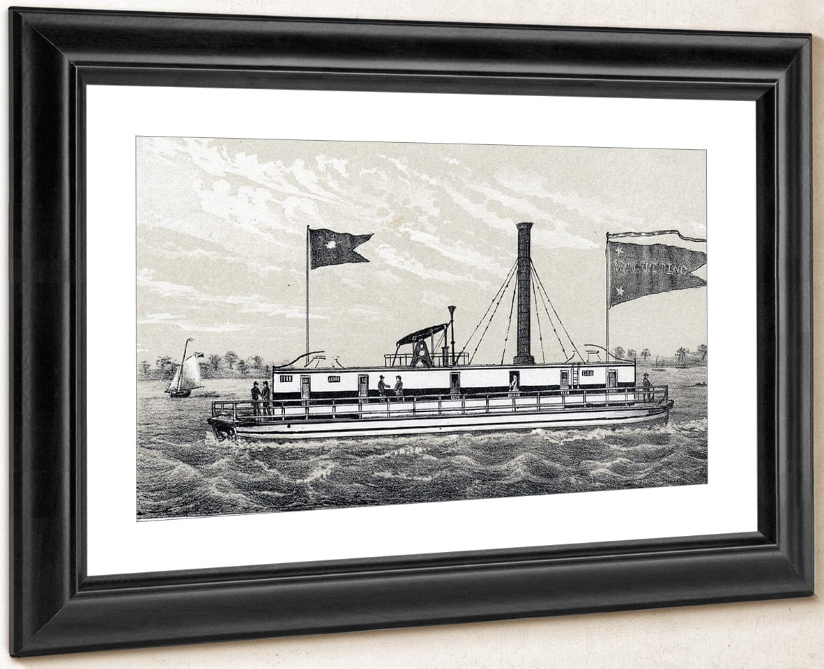 Fulton Ferry Boat  Wm. Cutting By George Hayward Fine Art Print