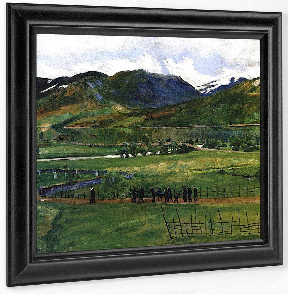 Funeral Day In Jølster By Nicolai Astrup Fine Art Print