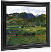 Funeral Day In Jølster By Nicolai Astrup Fine Art Print