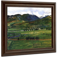 Funeral Day In Jølster By Nicolai Astrup Fine Art Print