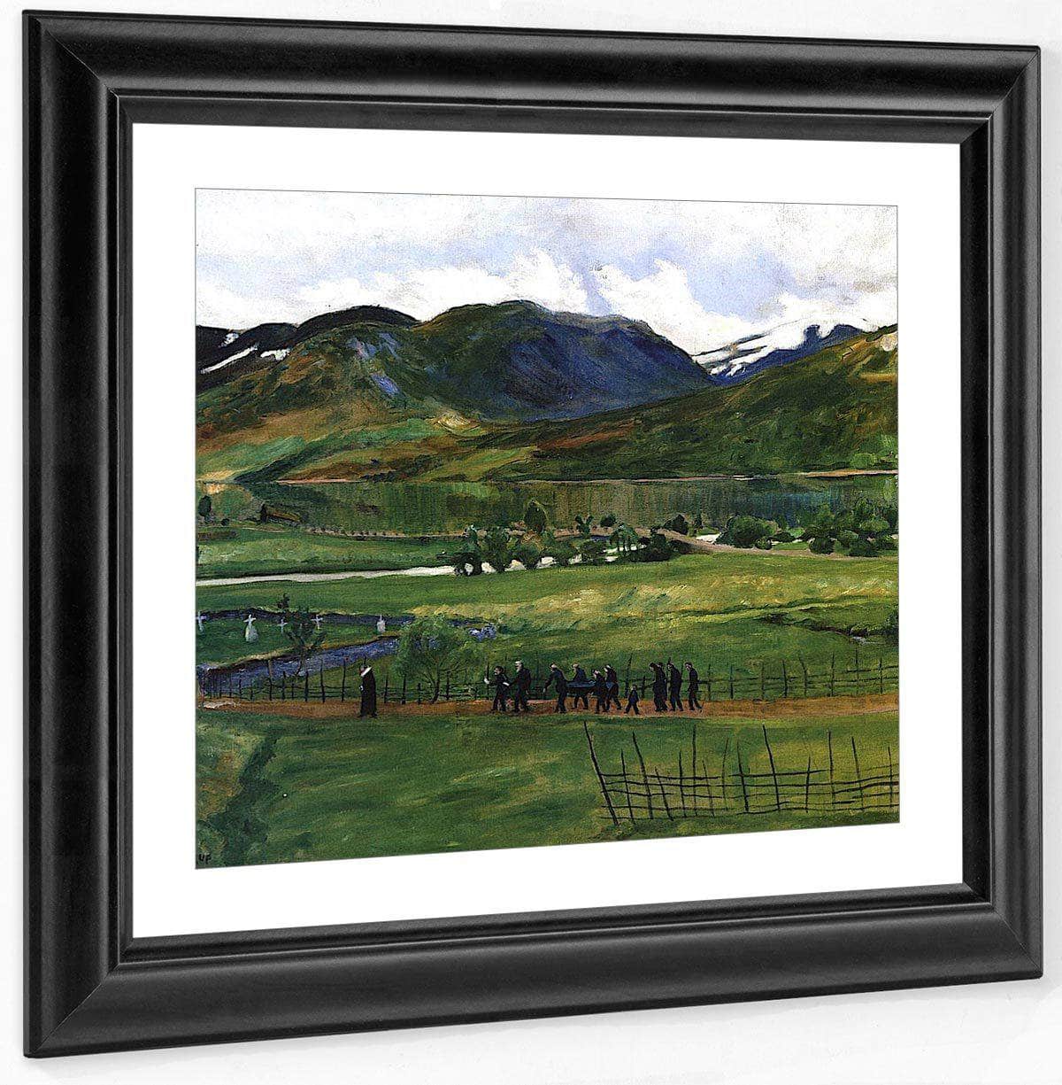 Funeral Day In Jølster By Nicolai Astrup Fine Art Print