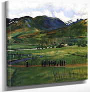 Funeral Day In Jølster By Nicolai Astrup Fine Art Print