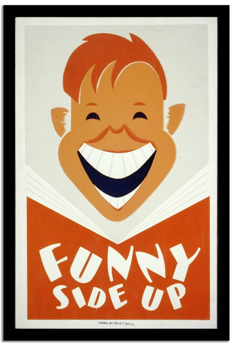 Funny Side Up  Wpa Vintage Advertising Fine Art Print
