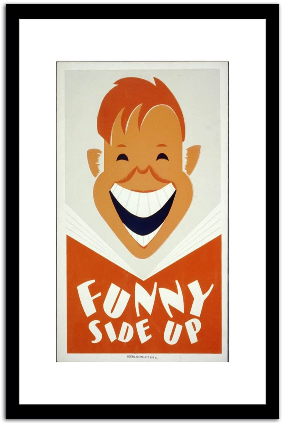 Funny Side Up  Wpa Vintage Advertising Fine Art Print