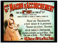 G De Maison D' Accouchement  Vintage Poster Fine Art Print