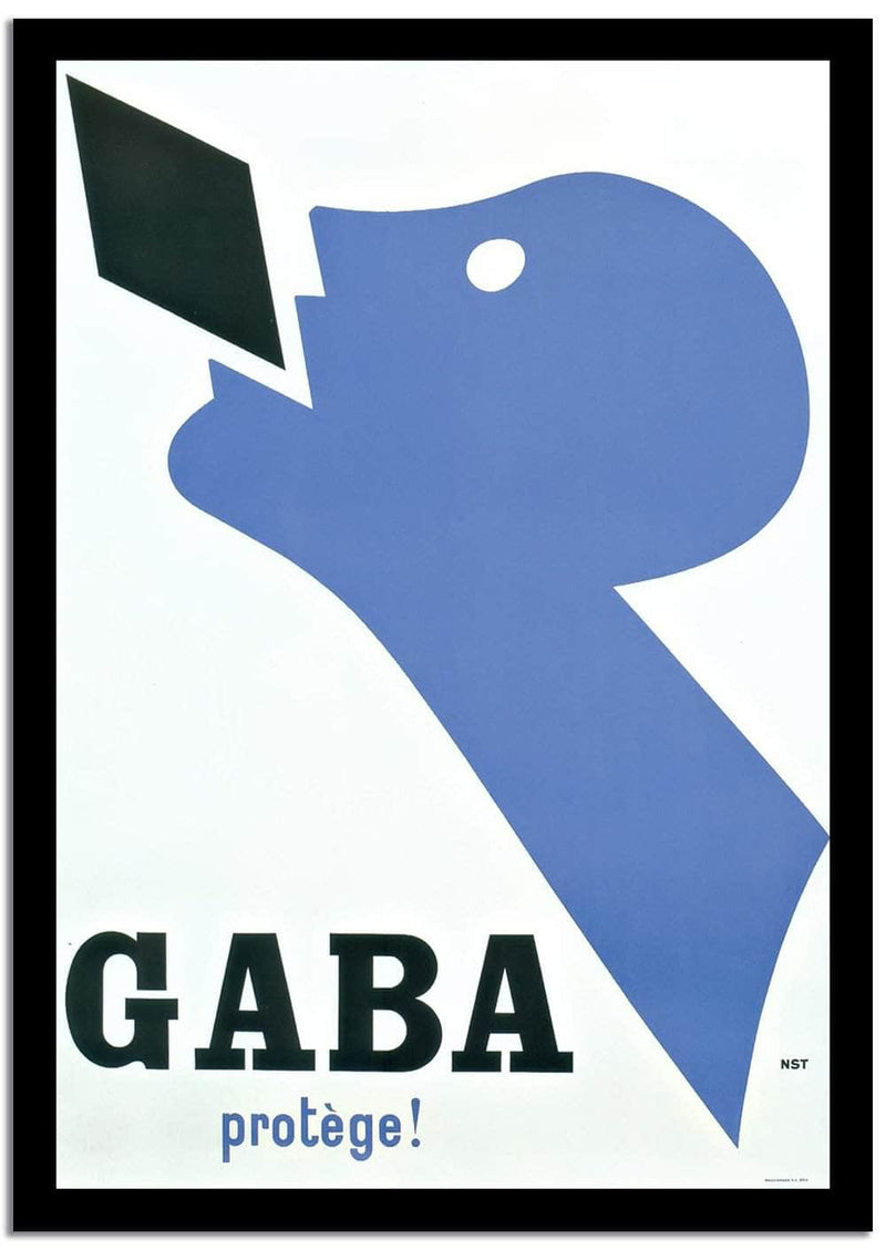 Gaba  Vintage Poster Fine Art Print