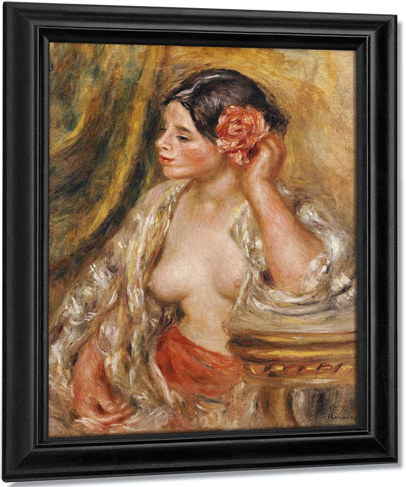 Gabrielle A Sa Coiffure By Pierre Auguste Renoir Fine Art Print