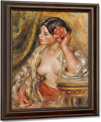 Gabrielle A Sa Coiffure By Pierre Auguste Renoir Fine Art Print