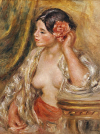 Gabrielle A Sa Coiffure By Pierre Auguste Renoir Fine Art Print