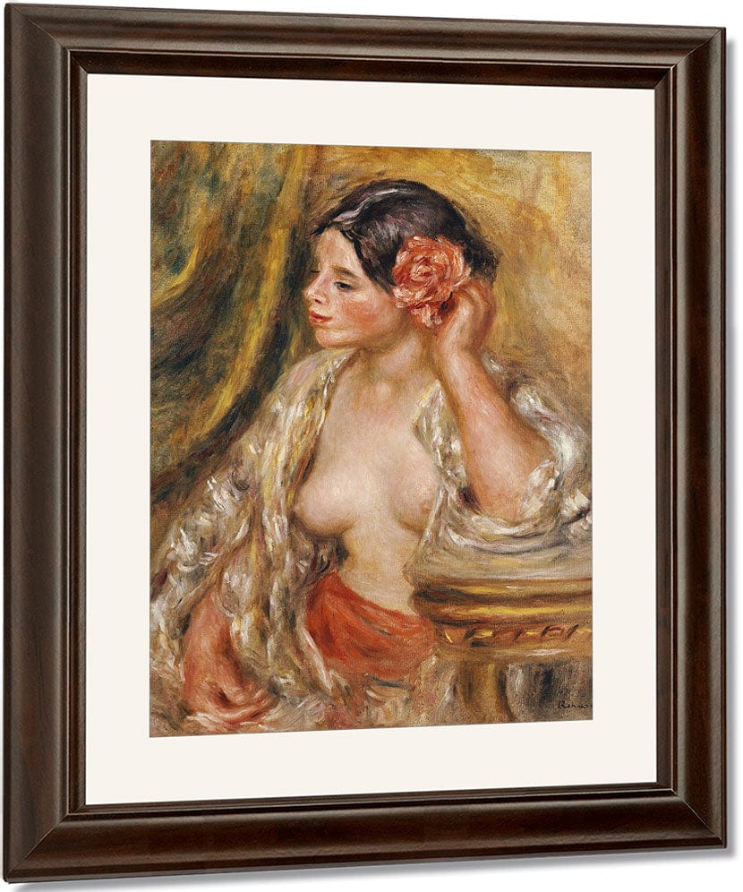 Gabrielle A Sa Coiffure By Pierre Auguste Renoir Fine Art Print