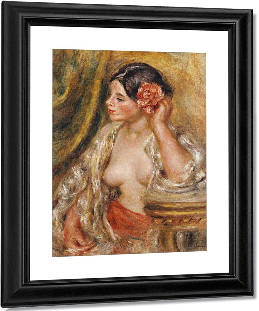 Gabrielle A Sa Coiffure By Pierre Auguste Renoir Fine Art Print